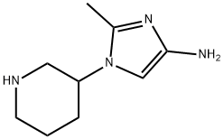 1-(Piperidin-3-yl)-2-methylimidazol-4-amine 结构式