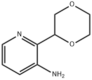 3-Amino-2-(1,4-dioxan-2-yl)pyridine 结构式