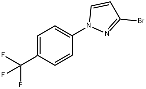 3-bromo-1-(4-(trifluoromethyl)phenyl)-1H-pyrazole 结构式