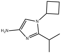 1-Cyclobutyl-2-(1-methylethyl)-1H-imidazol-4-amine 结构式