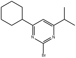 2-Bromo-4-cyclohexyl-6-(iso-propyl)pyrimidine 结构式
