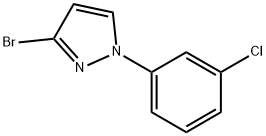 3-溴-1-(3-氯苯基)吡唑 结构式