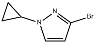 3-溴-1-环丙基吡唑 结构式