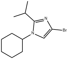 4-Bromo-1-cyclohexyl-2-(iso-propyl)imidazole 结构式