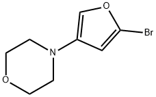 2-Bromo-4-(morpholino)furan 结构式
