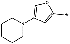 2-Bromo-4-(piperidino)furan 结构式