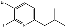 3-Bromo-2-fluoro-6-(iso-butyl)pyridine 结构式