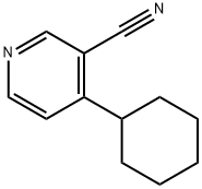 4-Cyclohexylnicotinonitrile 结构式