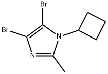 4,5-Dibromo-1-cyclobutyl-2-methyl-1H-imidazole 结构式