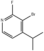 2-Fluoro-3-bromo-4-(iso-propyl)pyridine 结构式