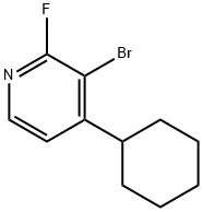 2-Fluoro-3-bromo-4-cyclohexylpyridine 结构式