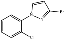 3-溴-1-(2-氯苯基)吡唑 结构式