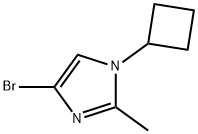 4-Bromo-1-cyclobutyl-2-methylimidazole 结构式