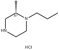 (S)-2-甲基-1-丙基哌嗪二盐酸盐 结构式