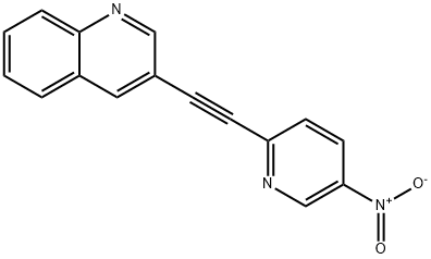 3-(5-NITRO-PYRIDIN-2-YLETHYNYL)-QUINOLINE 结构式