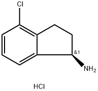 (R)-4-氯-2,3-二氢-1H-茚满-1-胺盐酸盐 结构式