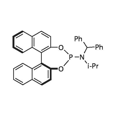 (11BS)-N-苯甲酰-N-异丙基二萘酚[2,1-D:1',2'-F][1,3,2]二氧磷-4-胺 结构式