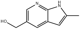 {2-methyl-1H-pyrrolo[2,3-b]pyridin-5-yl}methanol 结构式