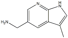 3-甲基-7-氮杂吲哚-5-甲胺 结构式