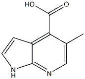 5-甲基-1H-吡咯并[2,3-B]吡啶-4-羧酸 结构式