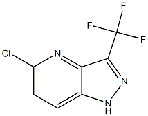 5-氯-3-(三氟甲基)-1H-吡唑并[4,3-B]吡啶 结构式