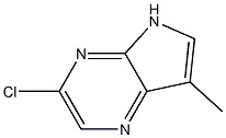 3-chloro-7-methyl-5H-pyrrolo[2,3-b]pyrazine 结构式