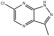 6-CHLORO-3-METHYL-1H-PYRAZOLO[3,4-B]PYRAZINE 结构式