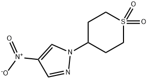 4-(4-硝基-1H-吡唑-1-基)四氢-2H-硫吡喃 1,1-二氧化物 结构式