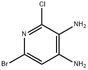 2-氯-6-溴-3,4-二氨基吡啶 结构式