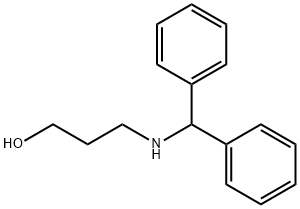 3-[(二苯甲基)氨基]丙烷-1-醇 结构式