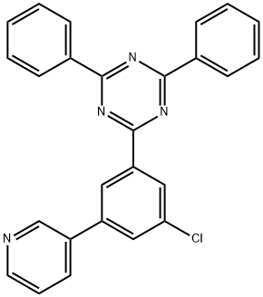 2-(3-氯-5-(3-吡啶基)苯基)-4,6-二苯基-1,3,5-三嗪 结构式