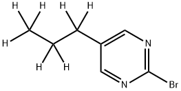 2-Bromo-5-(n-propyl-d7)-pyrimidine 结构式