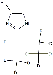 4-Bromo-2-(sec-butyl-d9)-imidazole 结构式