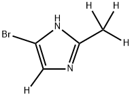 4-bromo-2-(methyl-d3)-1H-imidazole-5-d 结构式