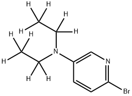 2-Bromo-5-(diethylamino-d10)-pyridine 结构式