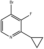 4-Bromo-3-fluoro-2-cyclopropylpyridine 结构式