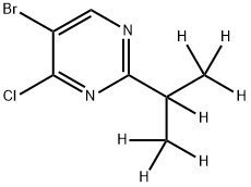 5-Bromo-4-chloro-2-(iso-propyl-d7)-pyrimidine 结构式