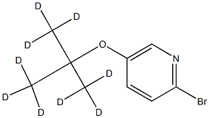 2-Bromo-5-(tert-butoxy-d9)-pyridine 结构式