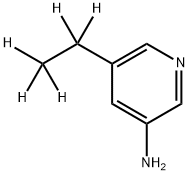 3-Amino-5-(ethyl-d5)-pyridine 结构式