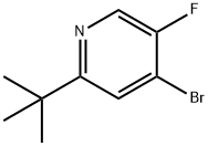 4-Bromo-2-(tert-butyl)-5-fluoropyridine 结构式