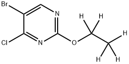 5-Bromo-4-chloro-2-(ethoxy-d5)-pyrimidine 结构式