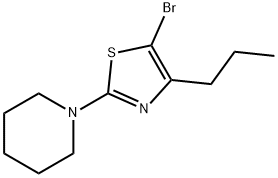 5-Bromo-4-(n-propyl)-2-(piperidino)thiazole 结构式