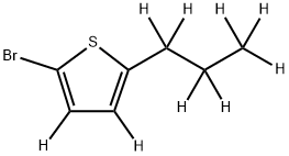 2-Bromo-5-(n-propyl)thiophene-d9 结构式
