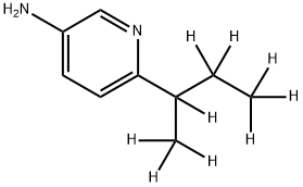 3-Amino-6-(sec-butyl-d9)-pyridine 结构式