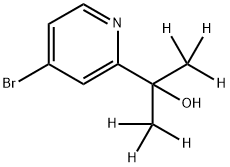 2-(4-溴吡啶-2-基)丙-2-醇-D6 结构式