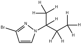 3-Bromo-1-(sec-butyl-d9)-pyrazole 结构式