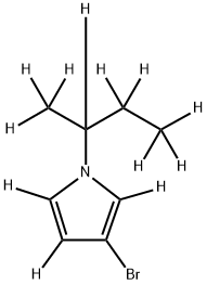 3-Bromo-1-(sec-butyl)pyrrole-d12 结构式