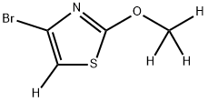 4-Bromo-2-methoxythiazole-d4 结构式