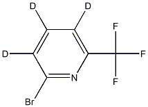 2-Bromo-6-(trifluoromethyl)pyridine-d3 结构式