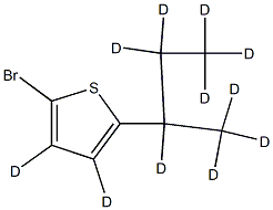 2-Bromo-5-(sec-butyl)thiophene-d11 结构式
